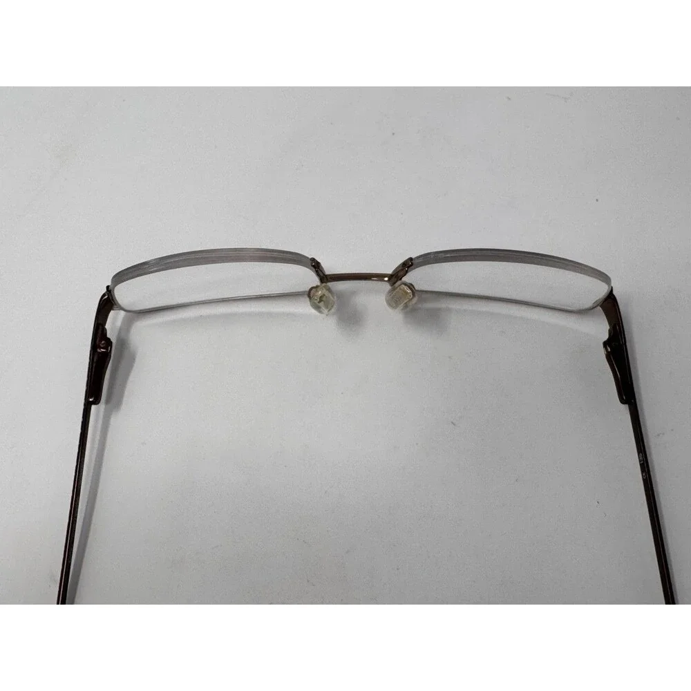 Coach Moira 1010 Eyeglass Frames Only 50-16-135 Metallic Half Rim Authentic